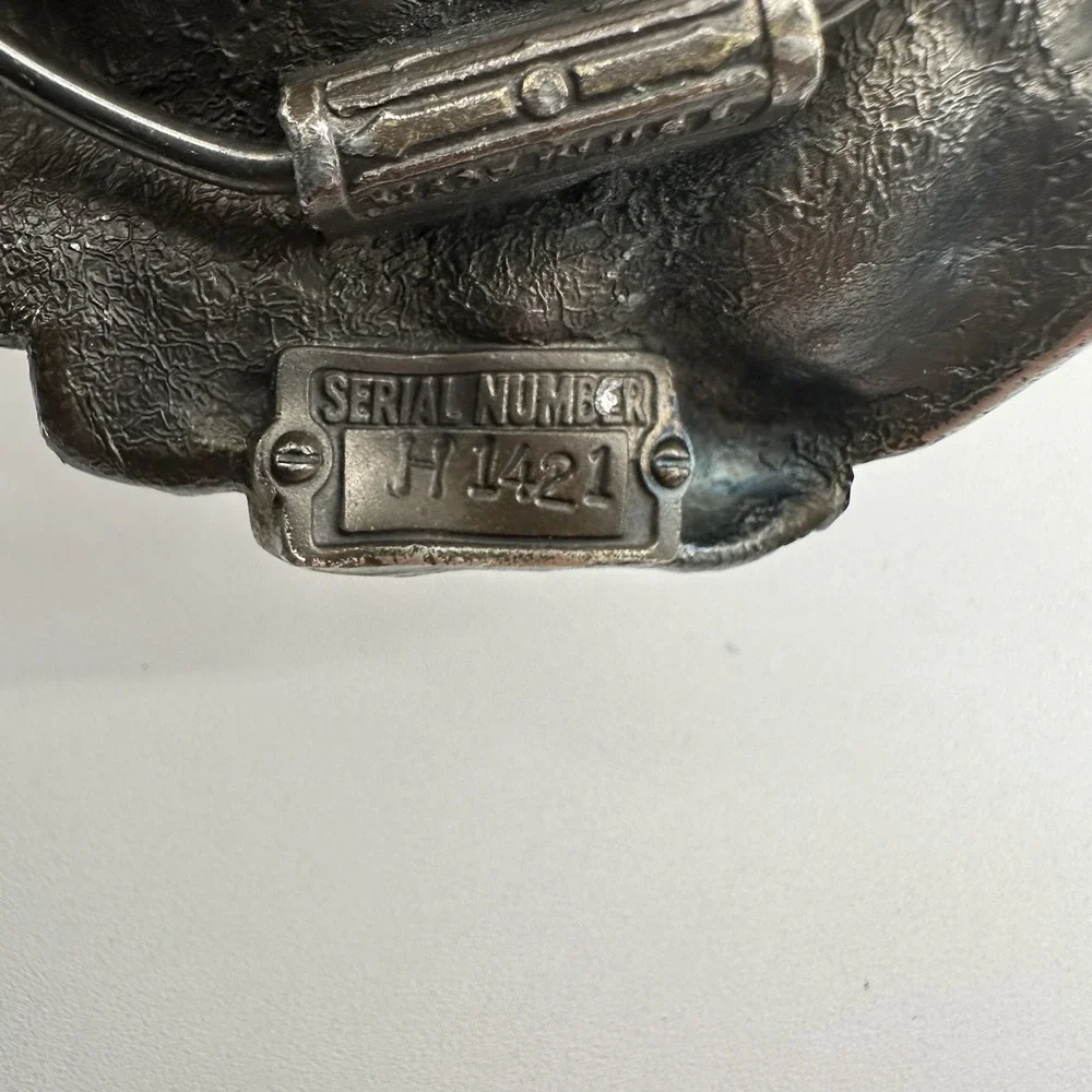 Vintage Belt Buckle Dragon Slayer Knight Nude‎ Woman 1984 Serial #H1421 GABC USA